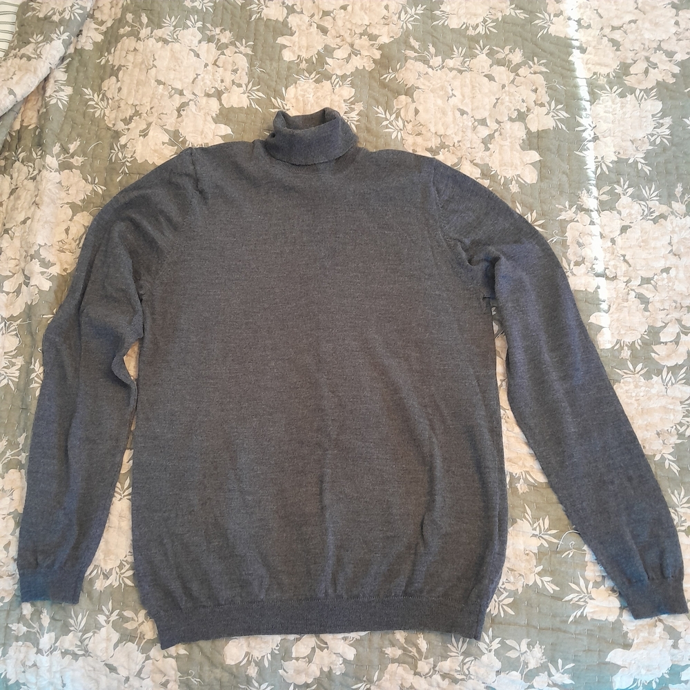 Eddie Bauer Gray Turtleneck Sweater for Men
